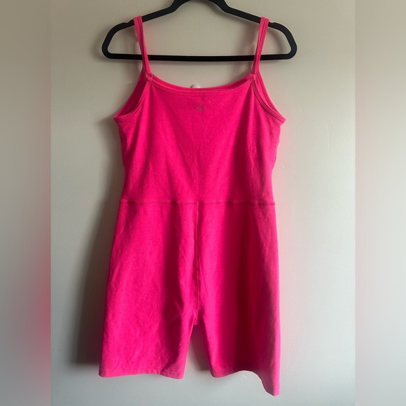 Beyond Yoga SPACEDYE GET IN GEAR BIKER Hot Pink JUMPSUIT Size XL - Picture 4 of 6